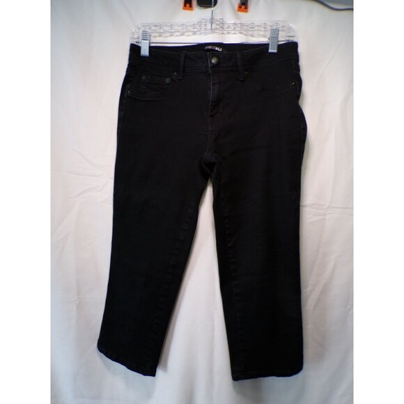 OZ&ALI Denim - OZ&ALI Women's 360 Sculpt Black Capri Cropped Jeans Size 4 Stretch Denim